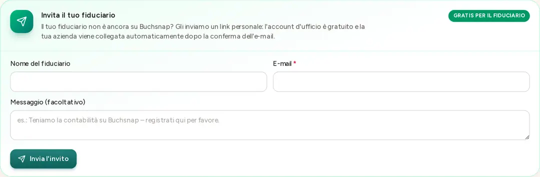 Invitare gratis il fiduciario