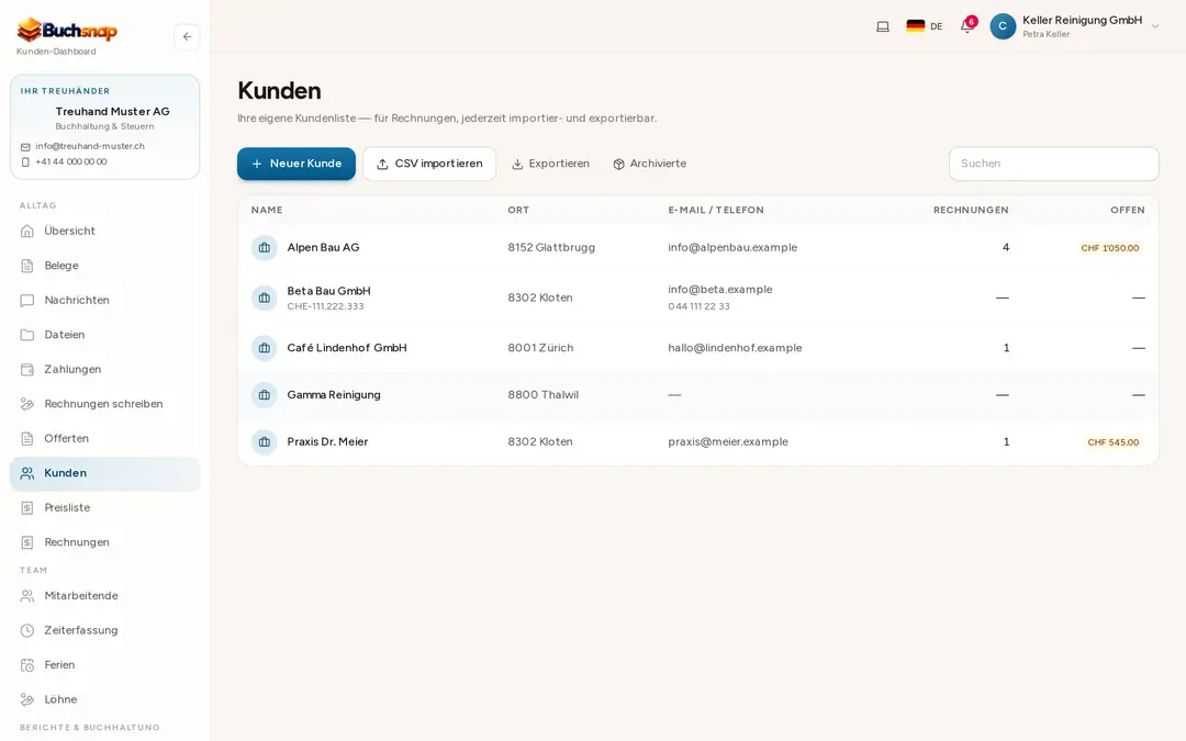 Kundenliste
