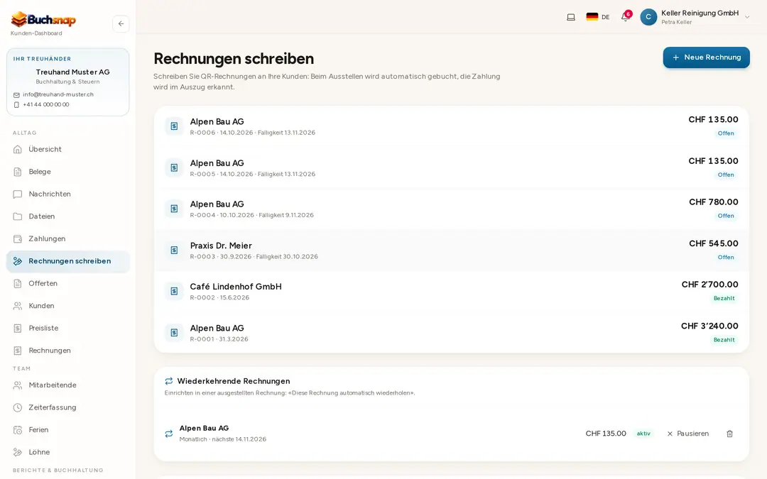 Rechnungen mit QR-Bill